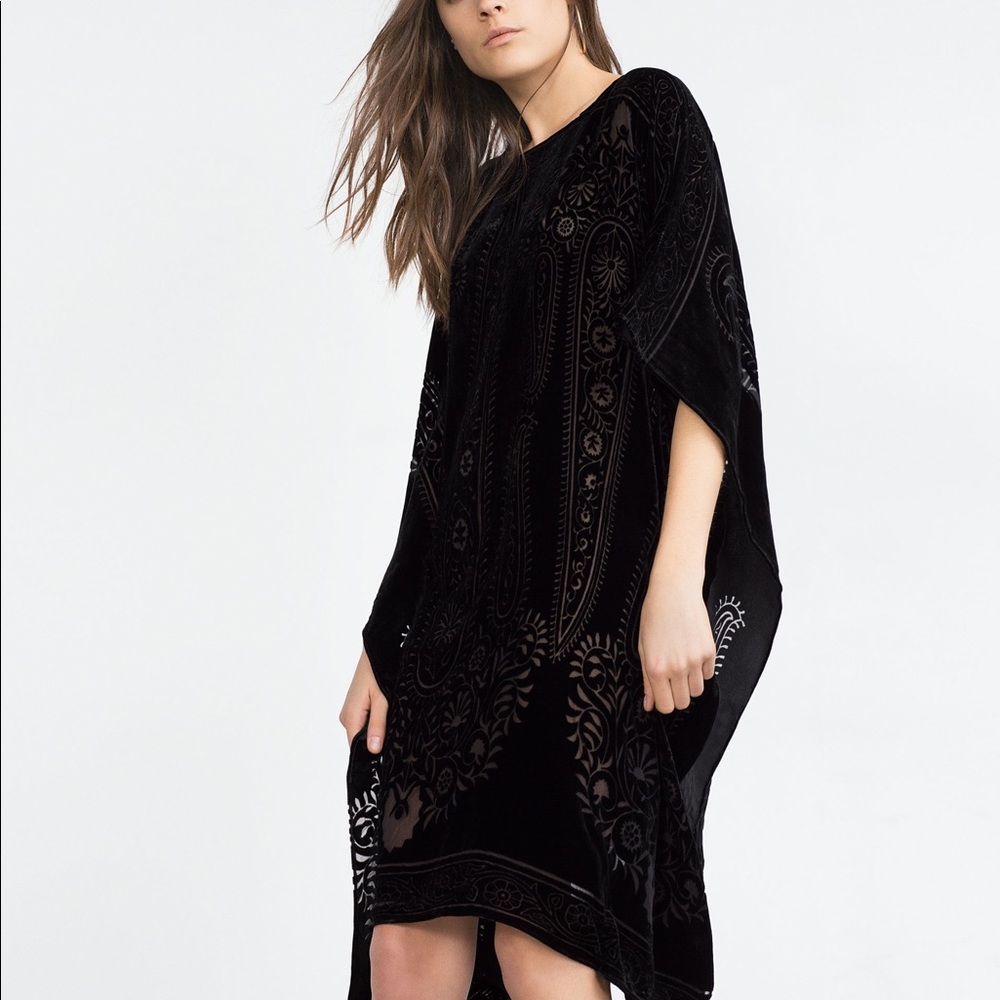 ZARA Burnt Velvet Kaftan | 10 or Zara M/L RARE
